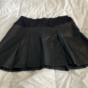 COPY - Faux leather skirt size 14 pre-loved in excellent condition pleaded